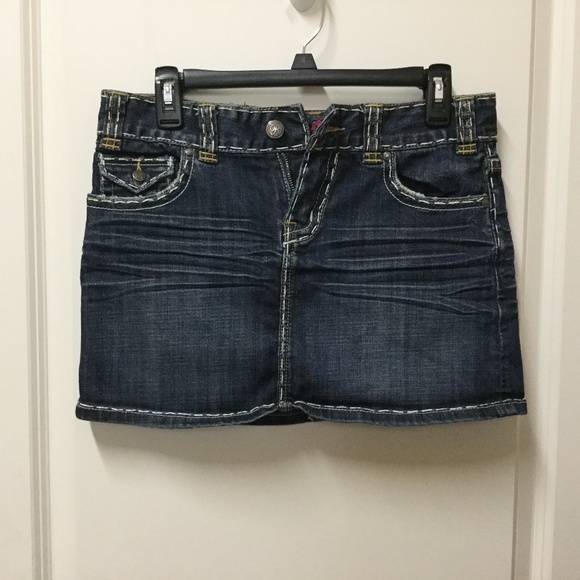 Rock & Roll Cowgirl Dresses & Skirts - Denim mini skirt